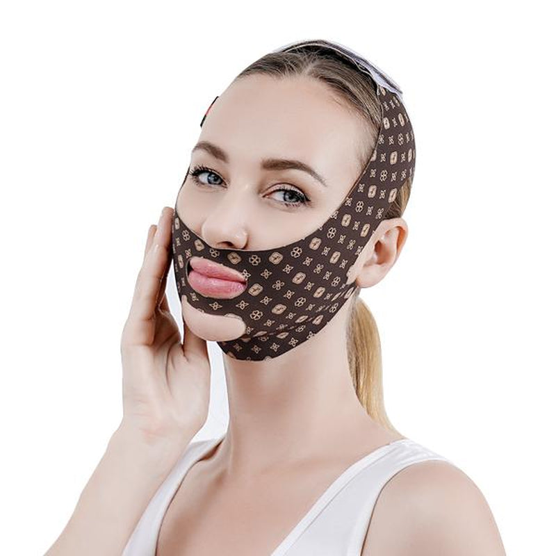 V-Line Lifting Mask Double Chin Reducer Reusable with High-Elastic Fit, for Skin Tightening, Firming Sagging Skin Relief and Slimming for Men and Women Facial Skincare