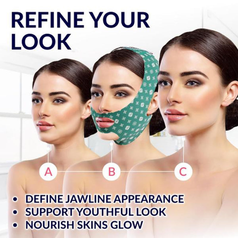 V-Line Lifting Mask Double Chin Reducer Reusable with High-Elastic Fit, for Skin Tightening, Firming Sagging Skin Relief and Slimming for Men and Women Facial Skincare